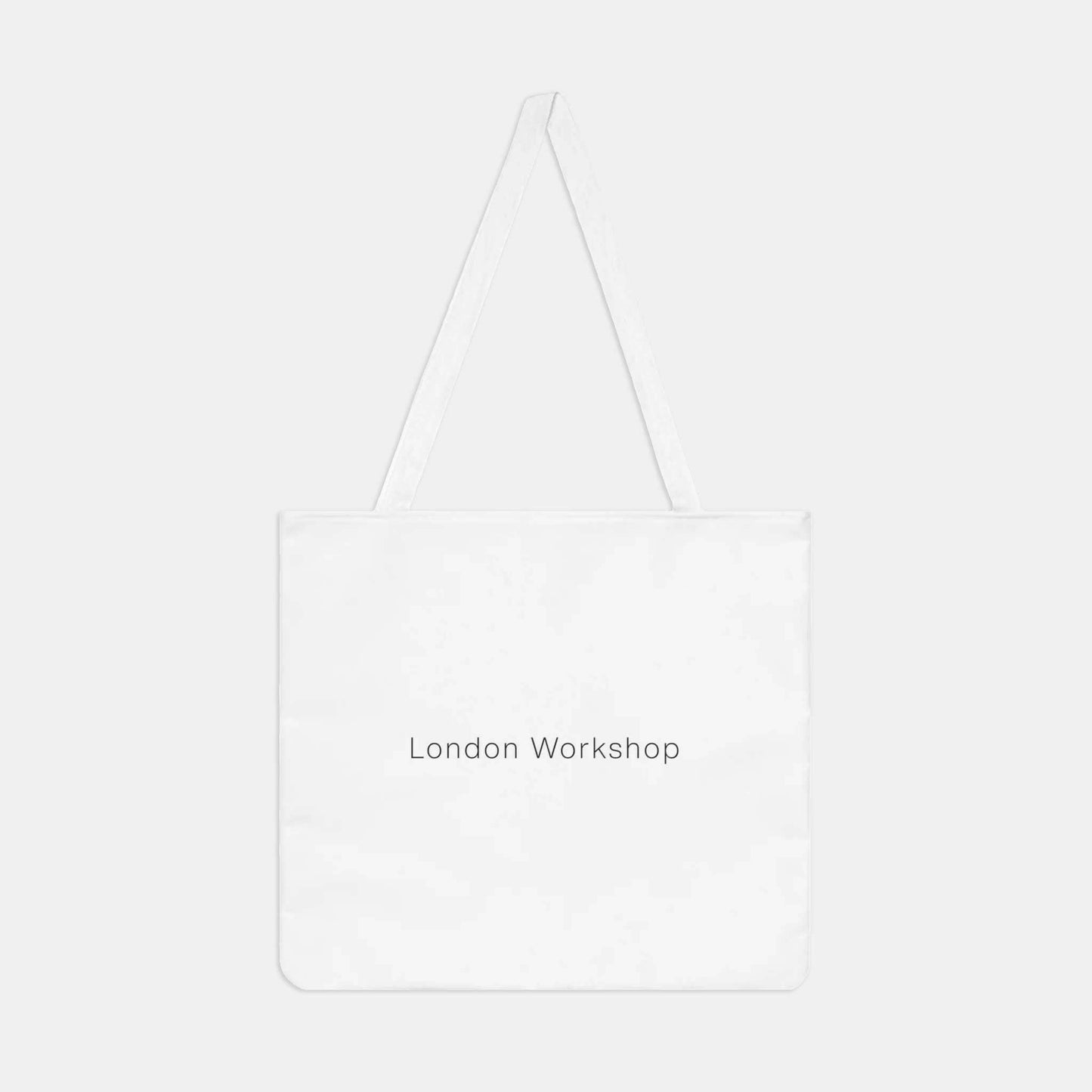 London Workshop Shoulder Tote Bag, white
